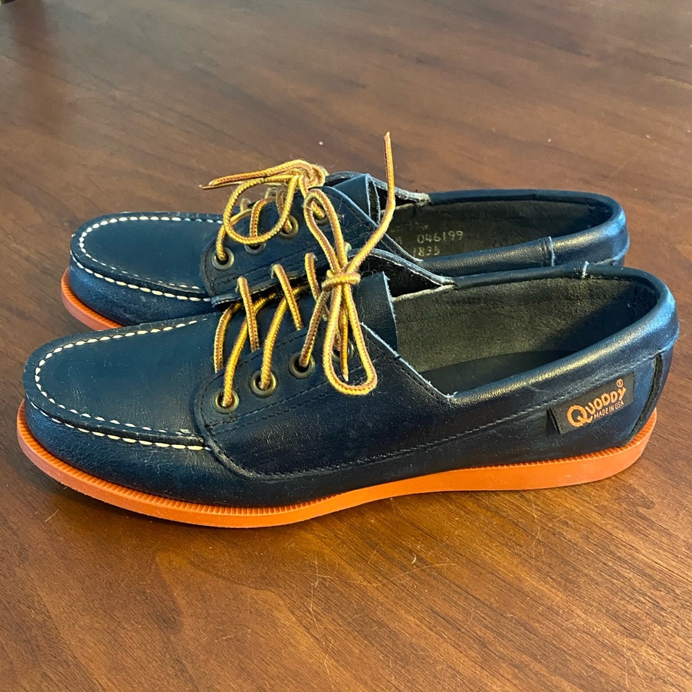 NWOT Quoddy Never Used Vintage Moc Toe Boat Shoes - Picture 2 of 9
